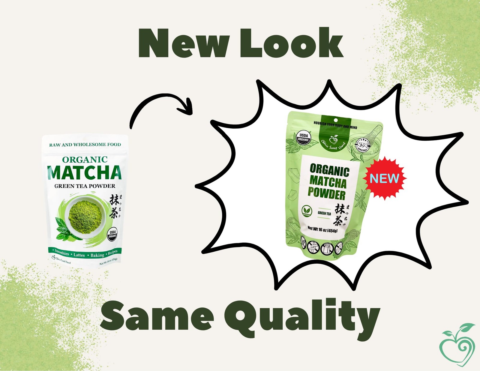 Cherie Sweet Heart Organic Matcha Green Tea Powder – Premium Culinary Grade, …