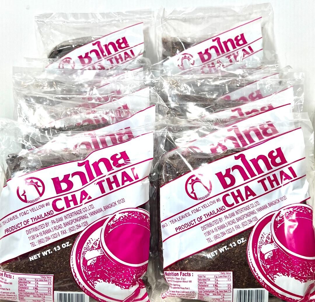 Cha Thai Tea Leaves For Thai Ice Tea 13 oz ( Pack of 12 ) ~ US SELLER