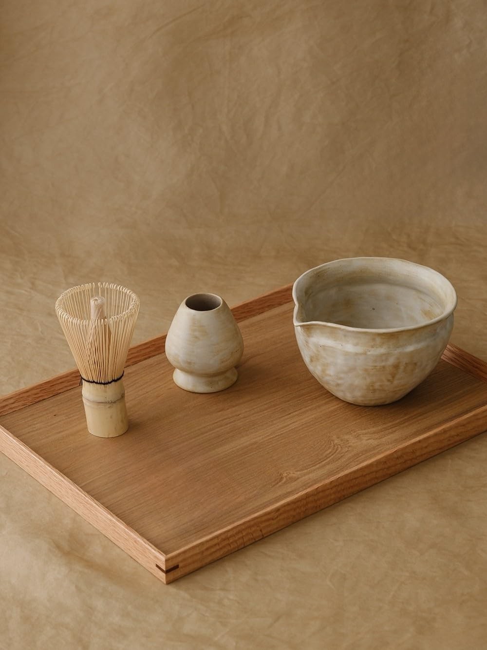 Japanese Matcha Whisk Set 6-Pcs with 500ml Ceramic Bowl, Bamboo Chasen – Matcha