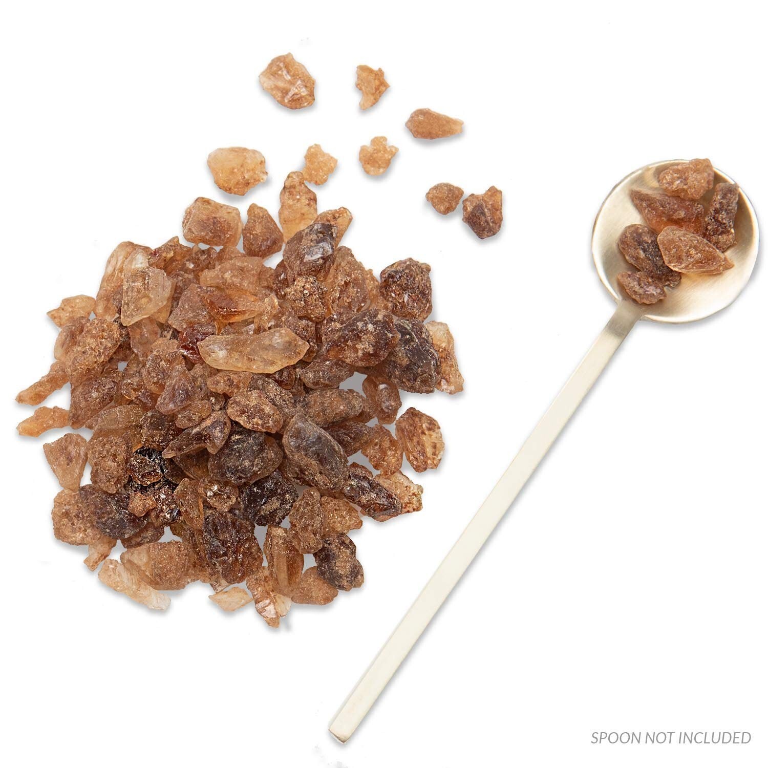 1 lb Resealable Bag of Natural Amber Beet Rock Sugar for Baking & Beverages