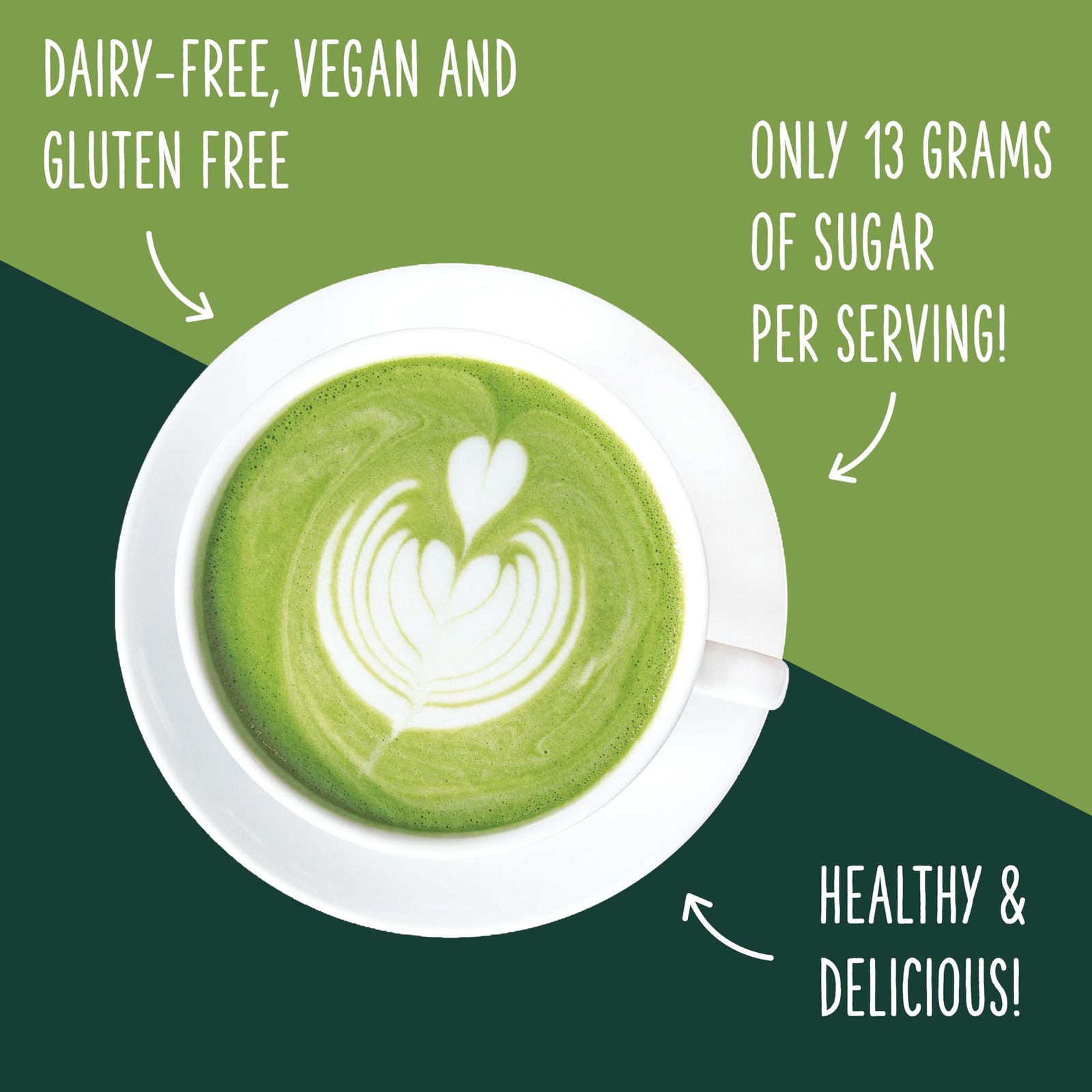 Two Leaves and a Bud Barista Matcha Sweetened Latte Blend, Japanese Matcha La…