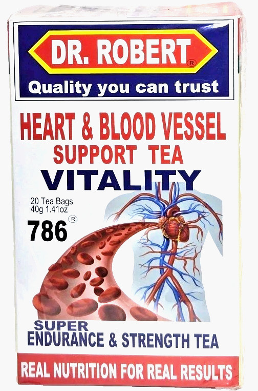 Dr Robert Heart & Blood Vessel Support Tea Bags 20ct Natural Herbal Health