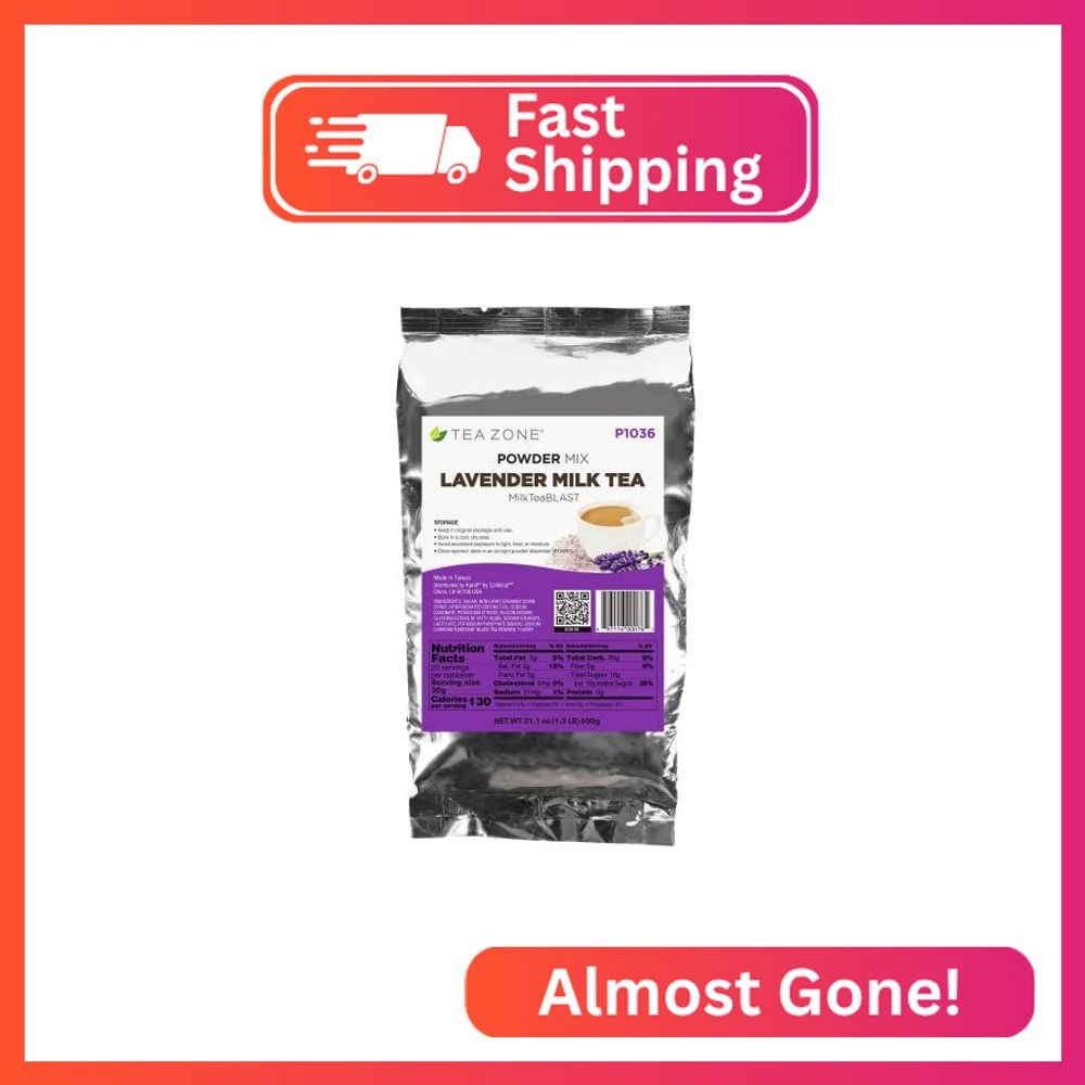 Tea Zone 1.32 lb Lavender Milk Tea Powder