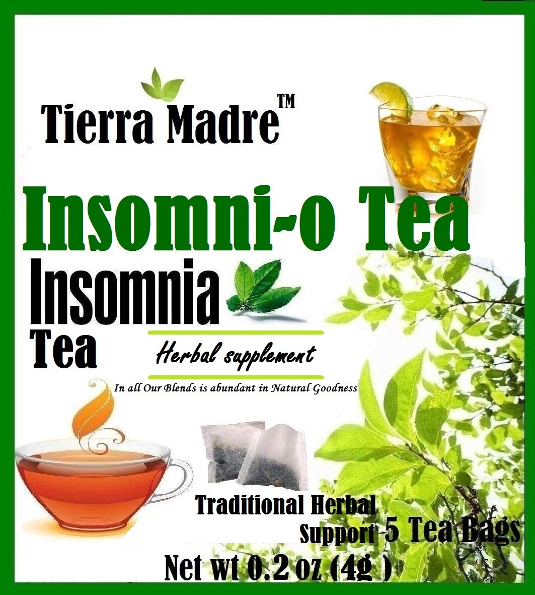Tierra Madre ,Natural Herbal Tea Blend ,INSOMNIA TEA – SLEEP TEA Help Support