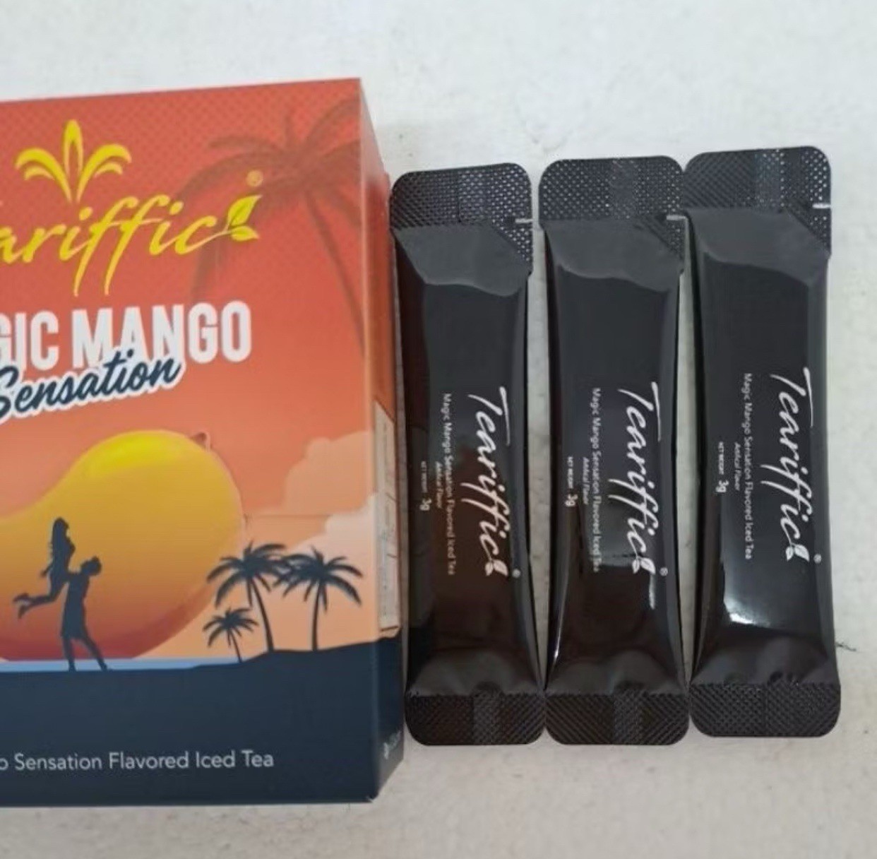 Teariffic Magic Mango Sensation Sexual Men Herb Energy Coffee 1 Box 12 Sachets