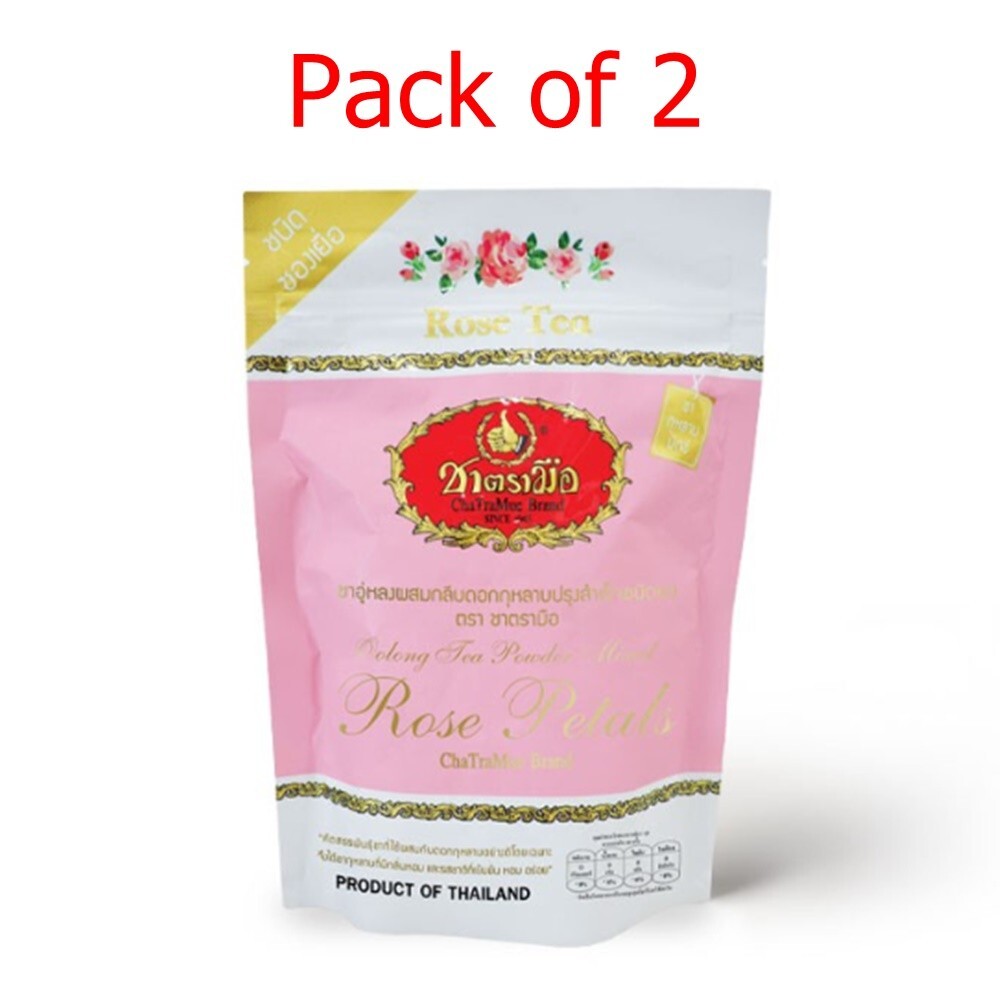 2x75g (Pack 2.5g x 30 Sachets)Rose Tea Mix Oolong Tea Powder Mixed Rose Petals