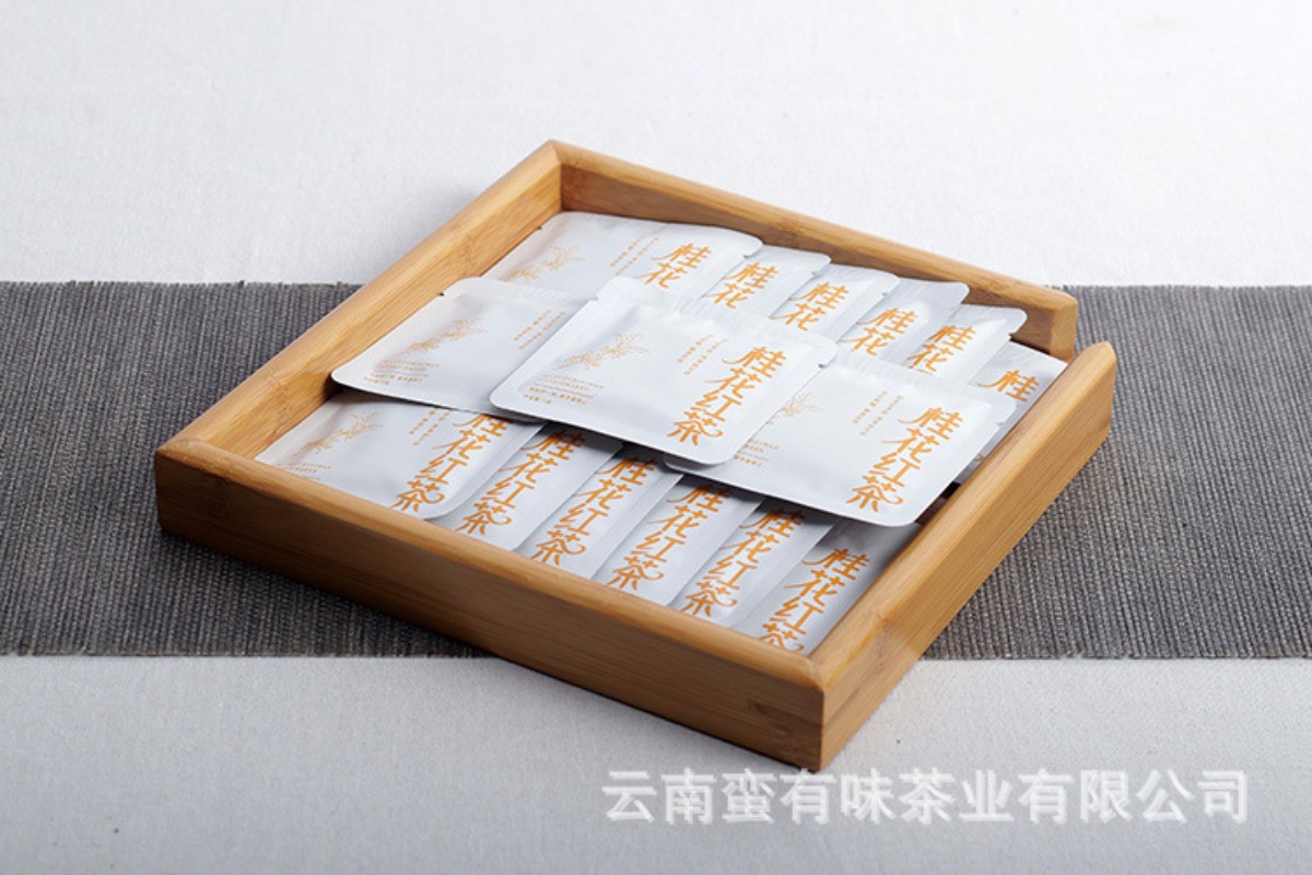 500g Yunnan Osmanthus Black Tea Honey Fragrance Bulk Small Square Pieces