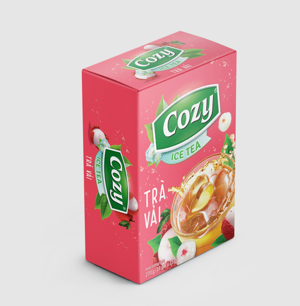 Cozy Instant Tea Box Vietnamese Cozy Tropical Fruit Varity Flavours
