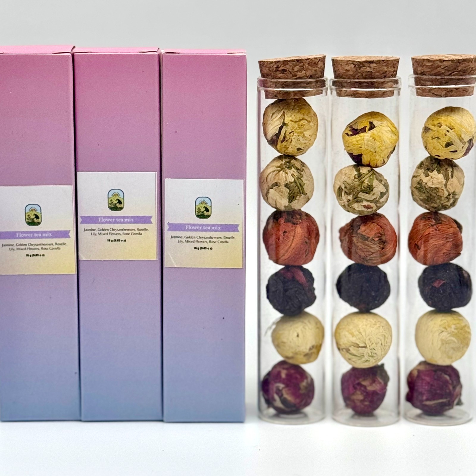 Blooming Flower Tea Gift Set 18 Balls Floral Herbal Loose Leaf Tea Vitals Herb