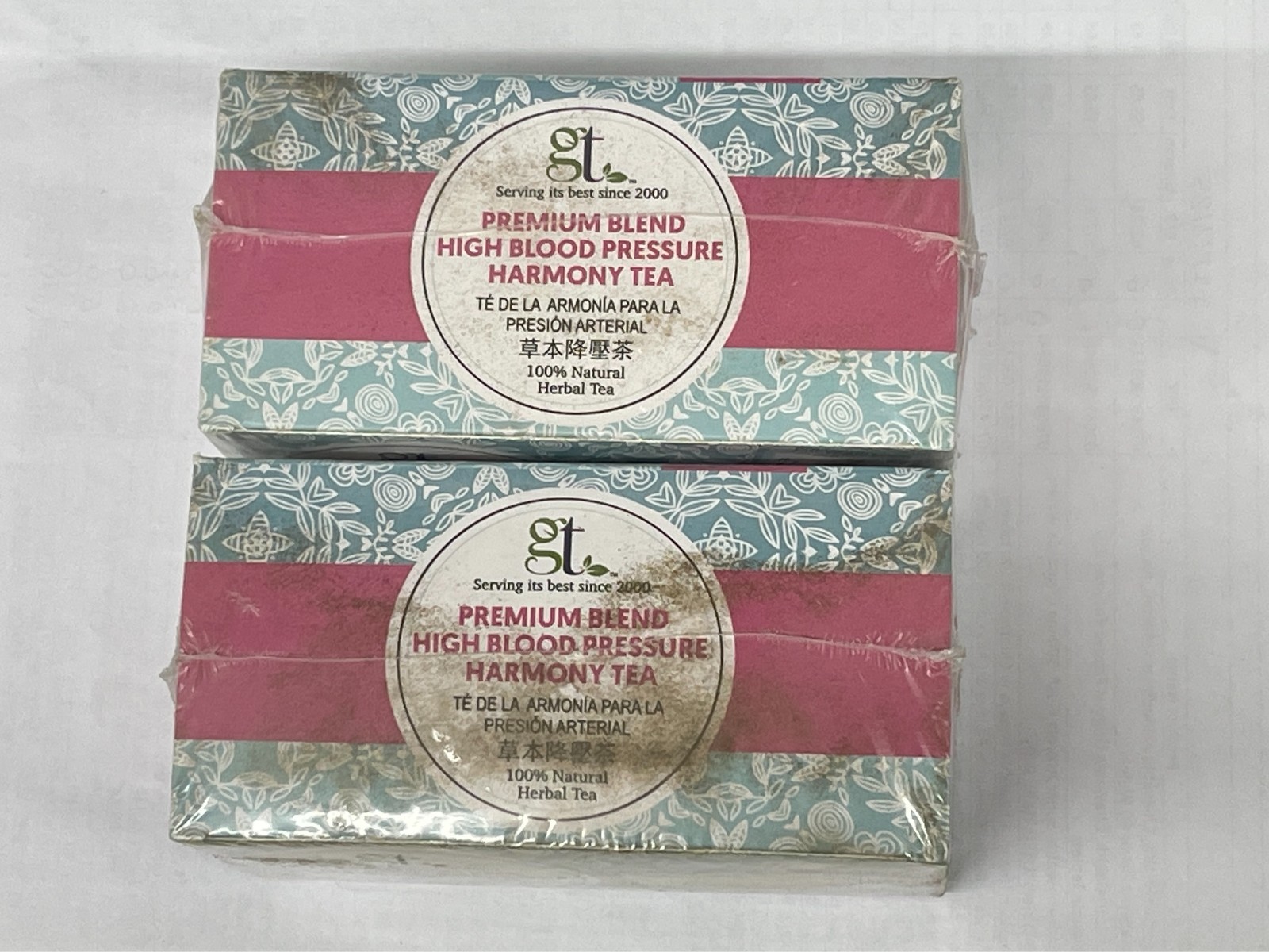 Gt Premium Blend High Blood pressure Tea Box Damage 20 tea bags (2 Pack)EXP:4/26