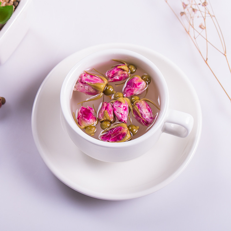 Red Rose Bud Tea Dried Floral Herbal Tea Chinese Blooming Flower Tea Premium