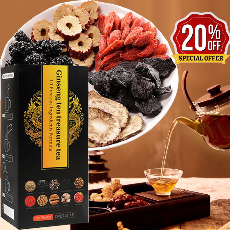 5Box Kidney Tea Formula Ginseng Ten Treasure Tea, Kidney Tea Chinese Herbal Tea