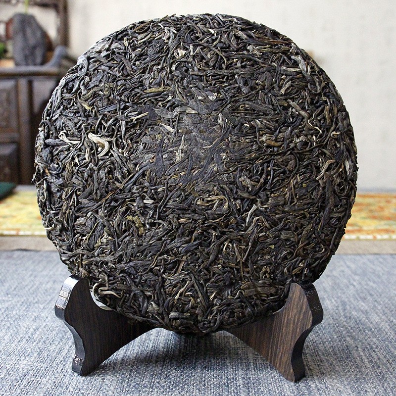 357g Yunnan Ancient Tree 2022 Iceland Pu’er Tea Raw Tea Cake Qizi Cake Tea