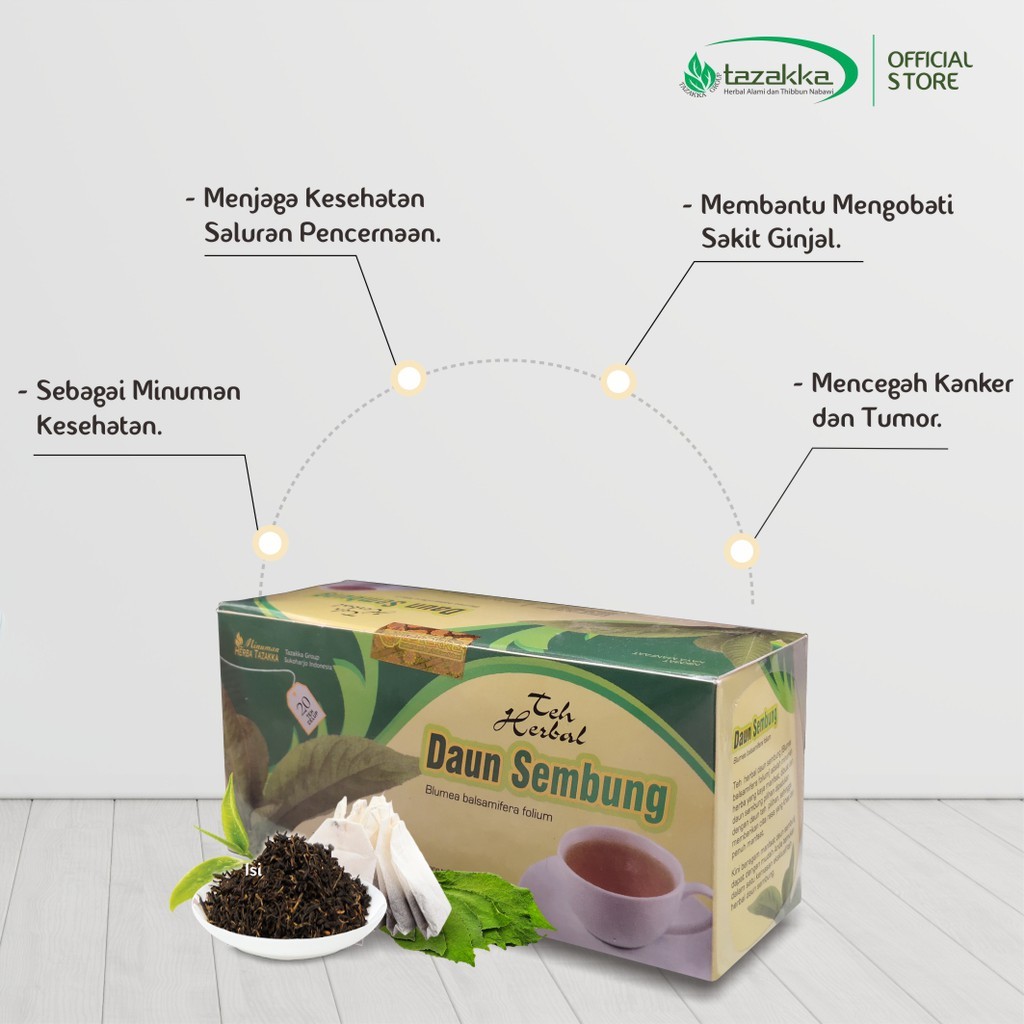 3x Daun Sembung herbal tea bags 40g each (120g total) bundle aroma ritual