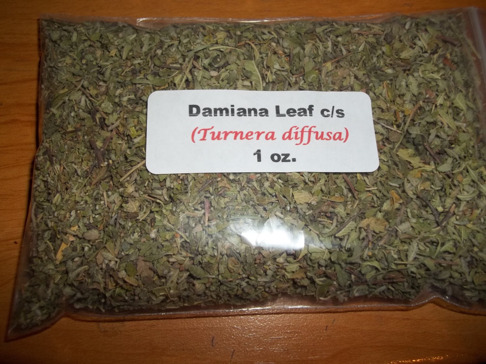 1 oz. Damiana Leaf c/s (Turnera diffusa)