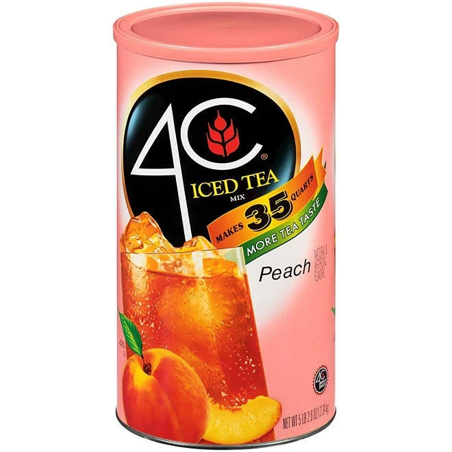 3 Pack – 4C 35 QT Peach Iced Tea Mix (82.6 oz.)