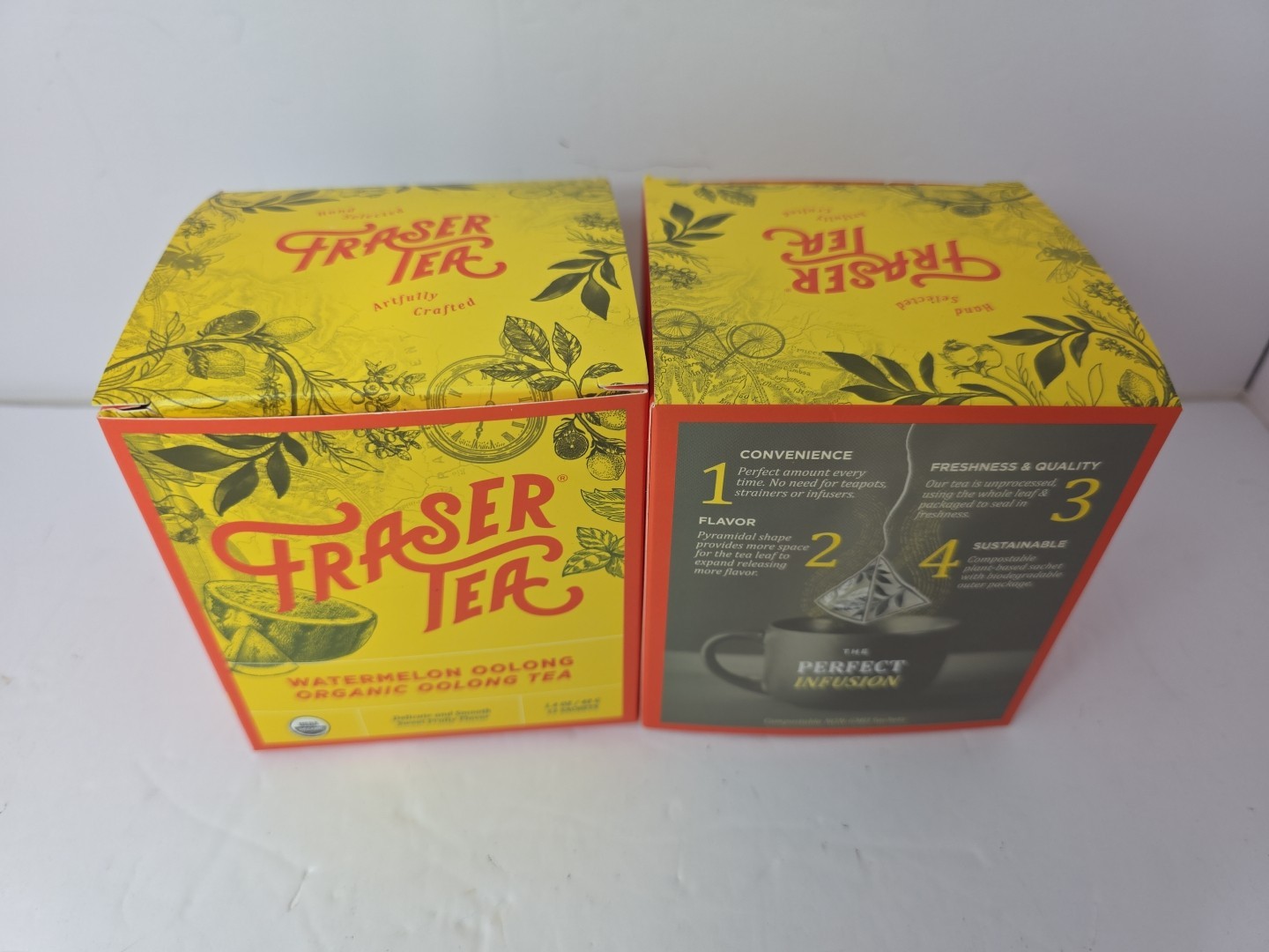New 2 Boxes Fraser Watermelon Oolong Organic Tea 24 Sachets