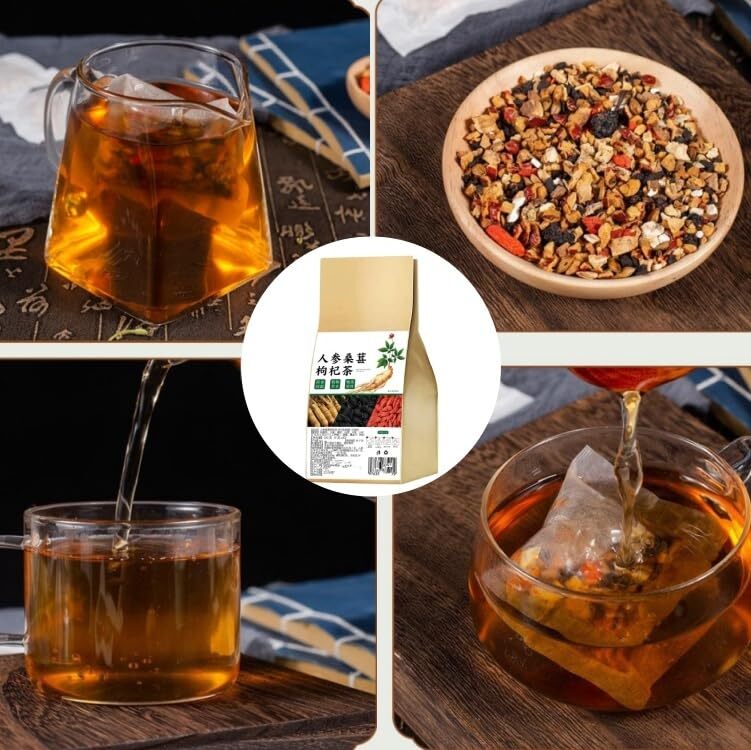 Ginseng Mulberry Medlar Tea, Kidney tea ,liver tea,kidney health for Men & Women