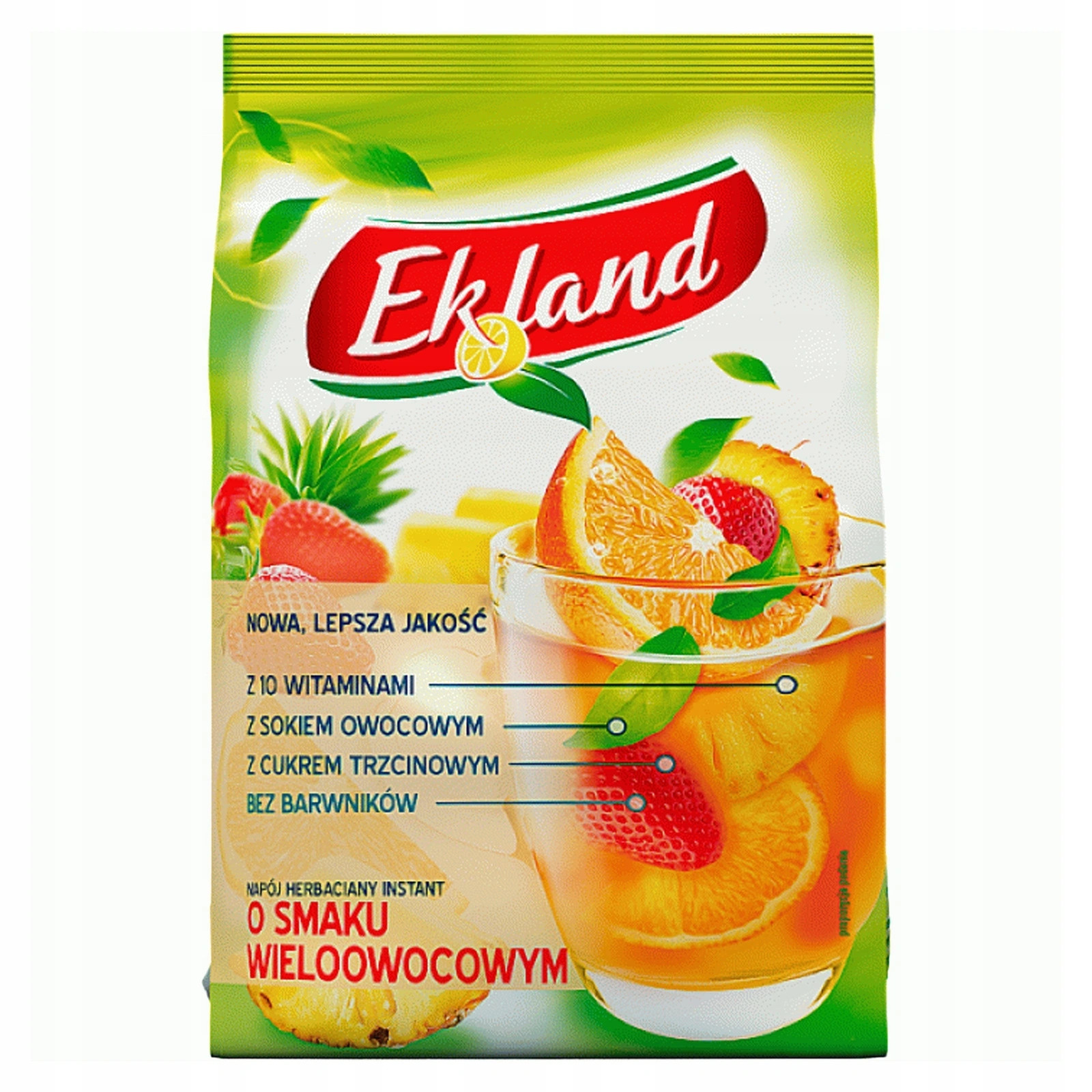 Ekland Tea Instant Drink: MULTI FRUIT Flavor -HOT or COLD 300g FREE SHIPPING