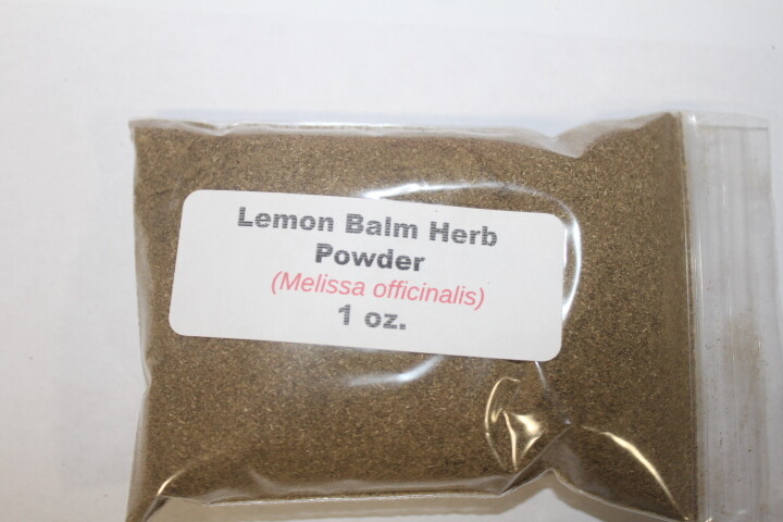 1 oz. Lemon Balm Herb Powder (Melissa officialis)