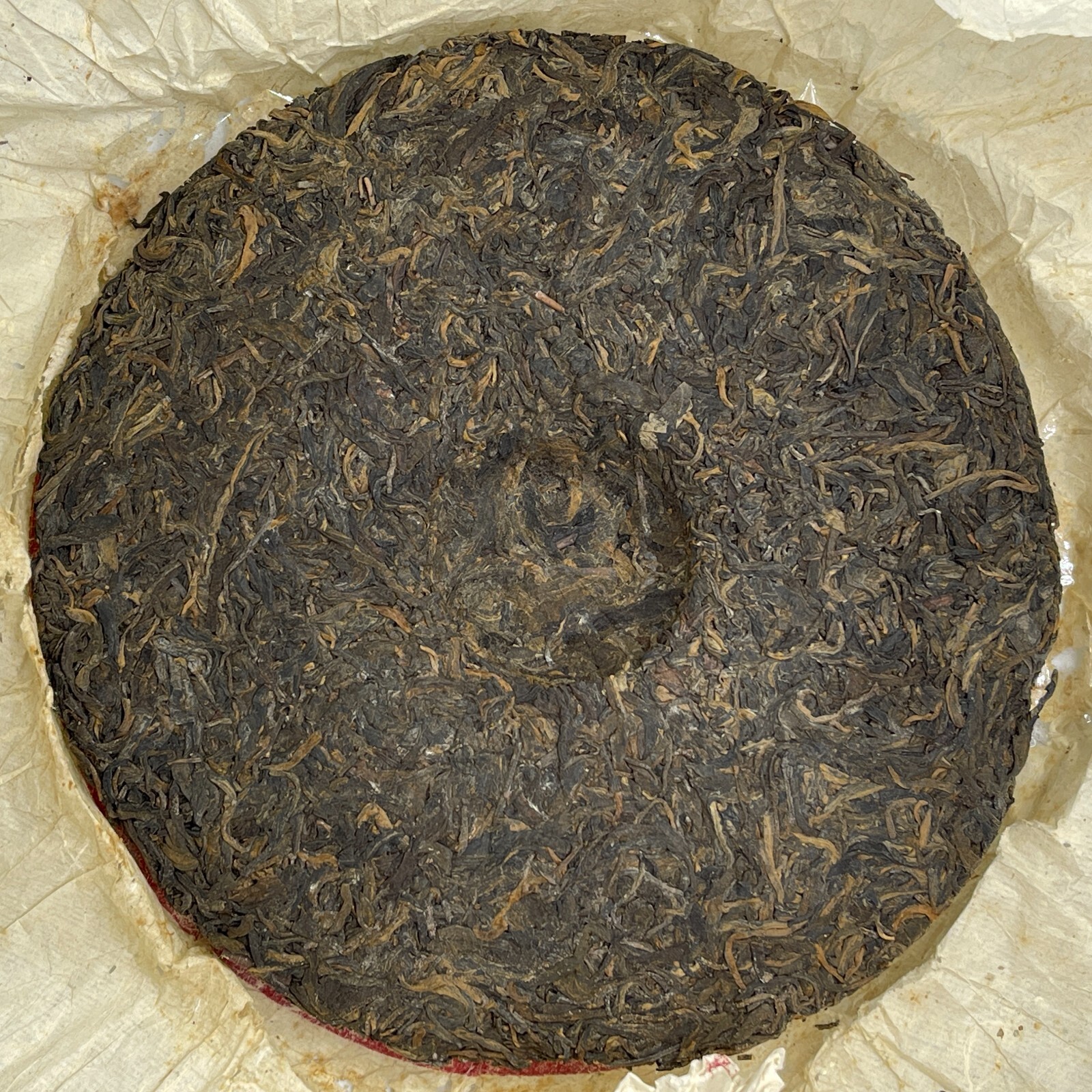 Hong Kong Warehouse Customized Tea,1999,福海青餅Fuhai Green Cake,357g,Raw