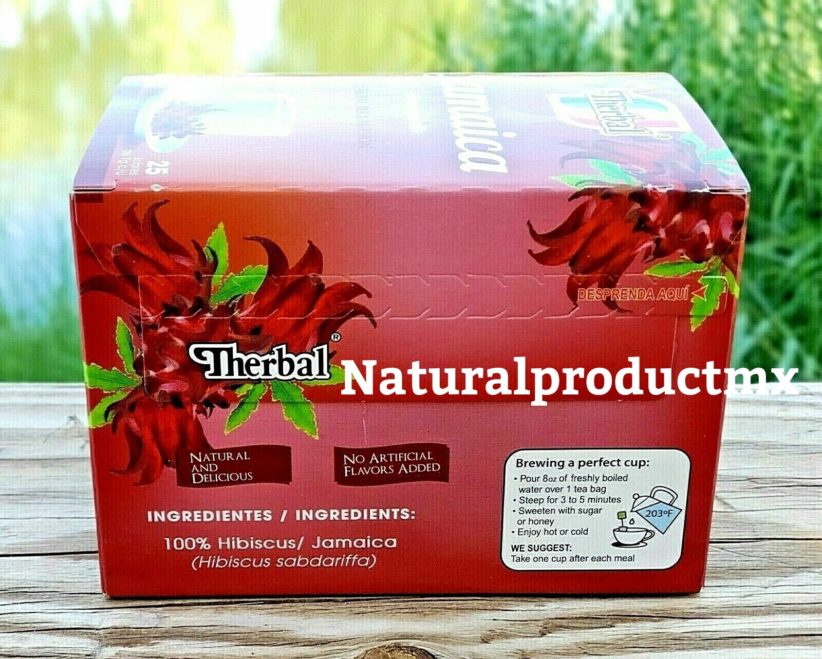 HIBISCUS TEA ✅ Te de Jamaica 50 bags 0.03 oz. each box Antioxidant 5 Packs
