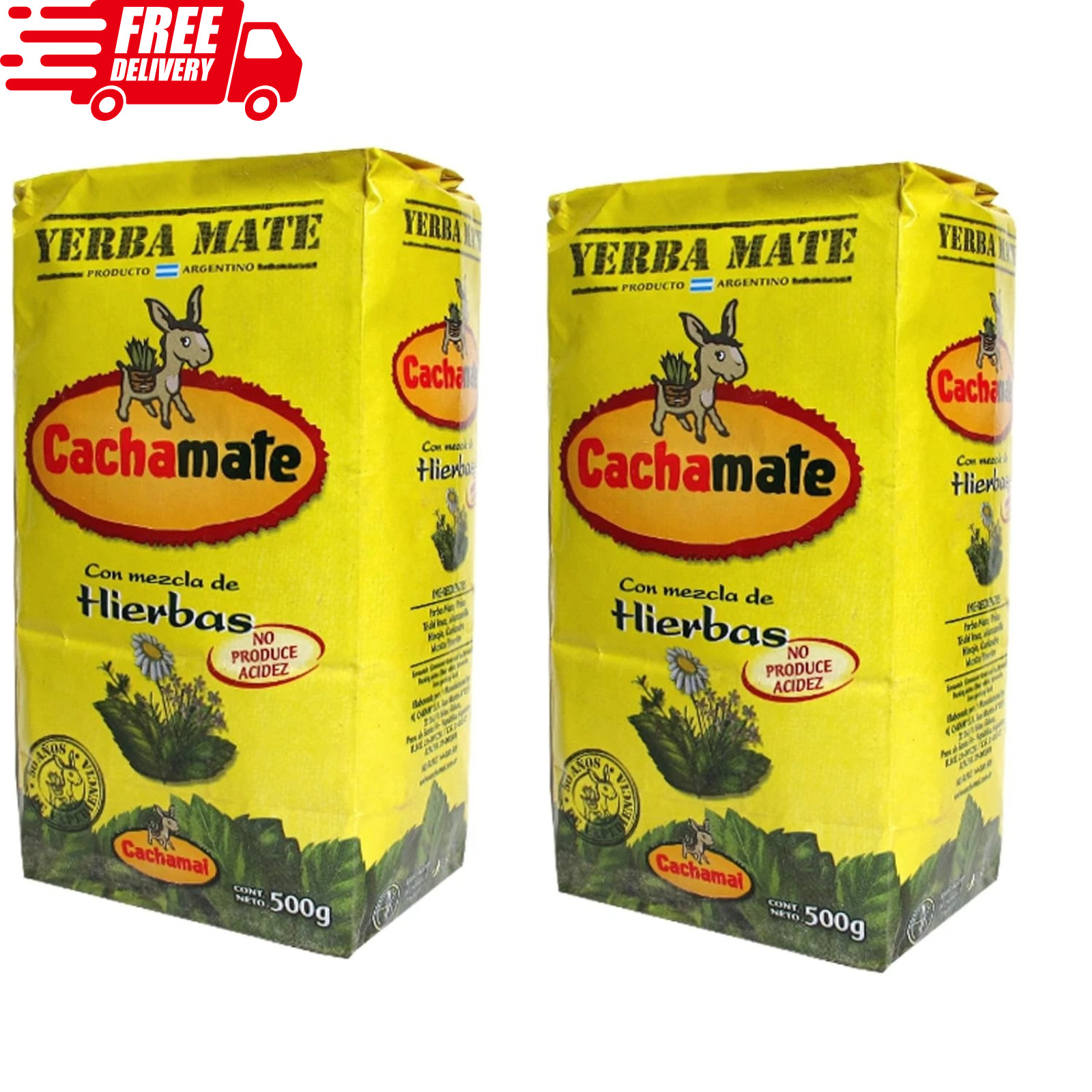 Yerba Mate con Mezcla de Hierbas 500 gr. – 2 Pack / Yerba Mate Tea with Herbal B