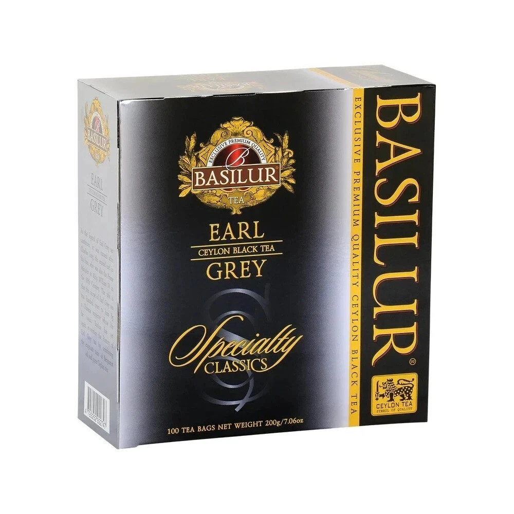 Basilur Ceylon tea specialty classic earl grey 100 Tea Bags