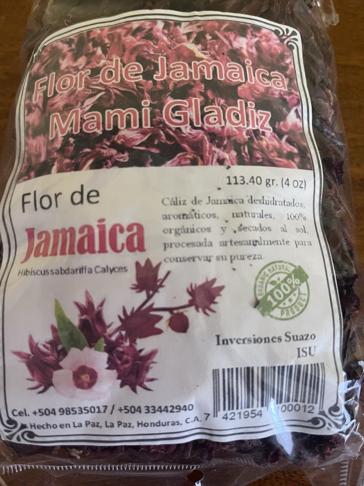 Dried Hibiscus Flower Flor De Jamaica 100% Organic Sun-dried