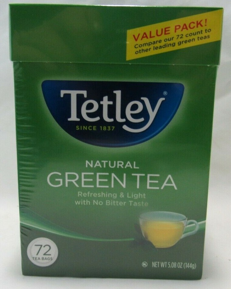 Tetley Natural Green Tea, 72 Tea Bags