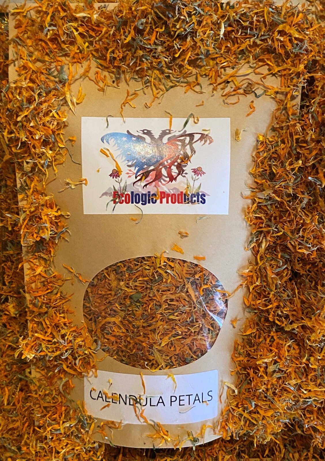 Calendula Petals or Whole, European Wild Harvested, Marigold, Free Shipping USA