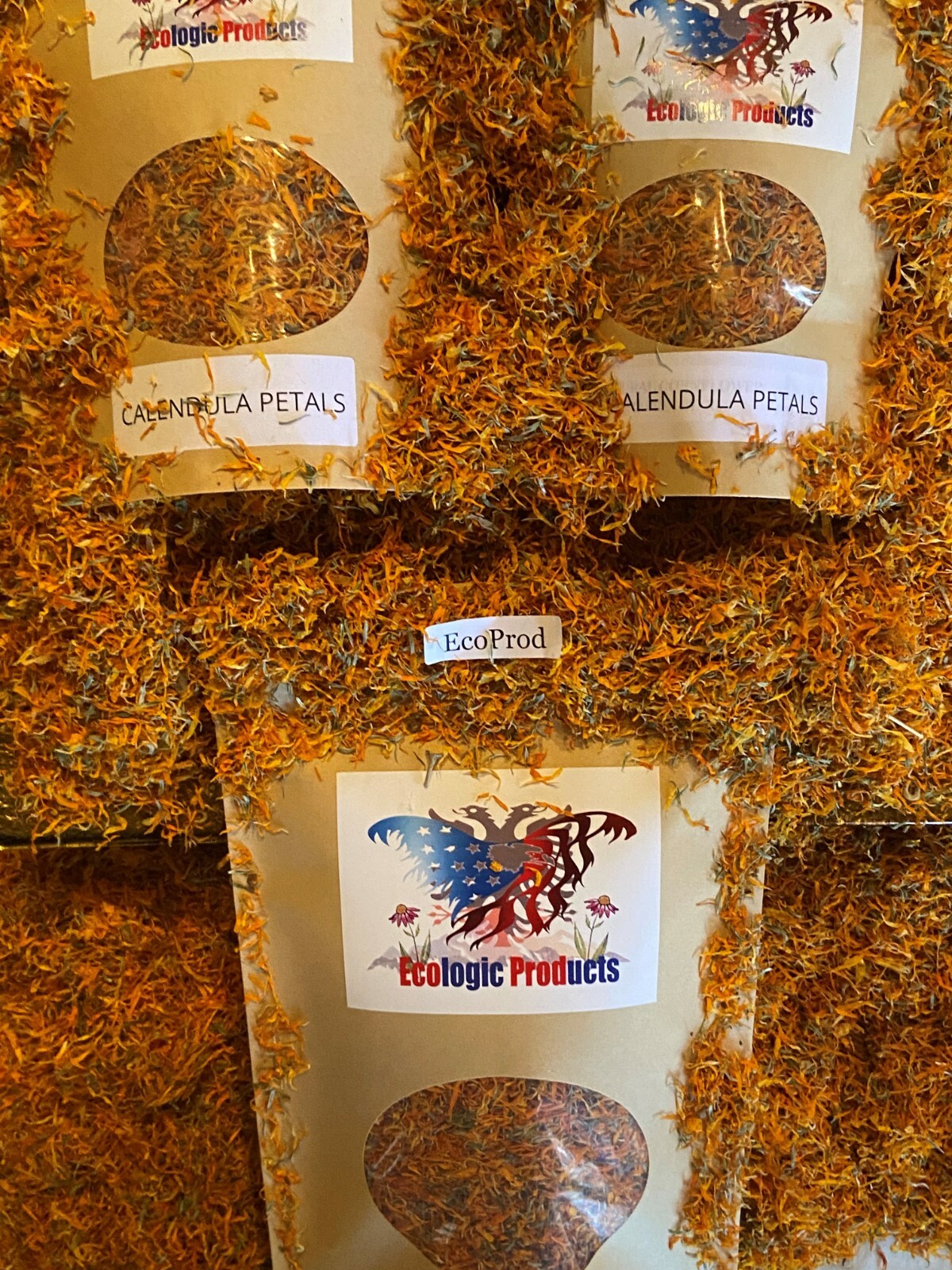 Calendula Petals or Whole, European Wild Harvested, Marigold, Free Shipping USA