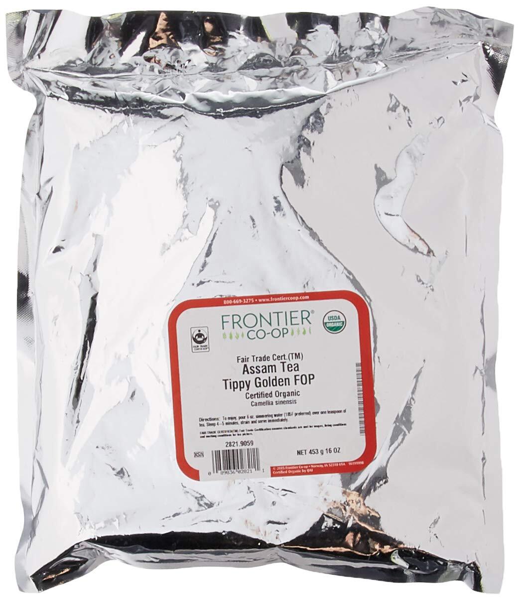 Frontier Co Op Organic Assam Tea TGFOP Black Tea 16 Ounce Fair Trade