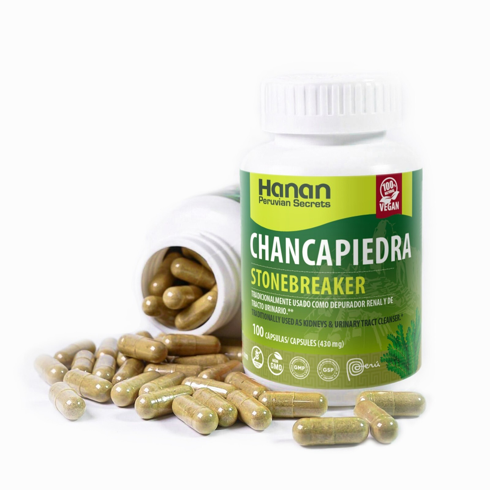Hanan Chancapiedra Stonebreaker | 100% Natural | 100 Capsules | Aids in Promotin