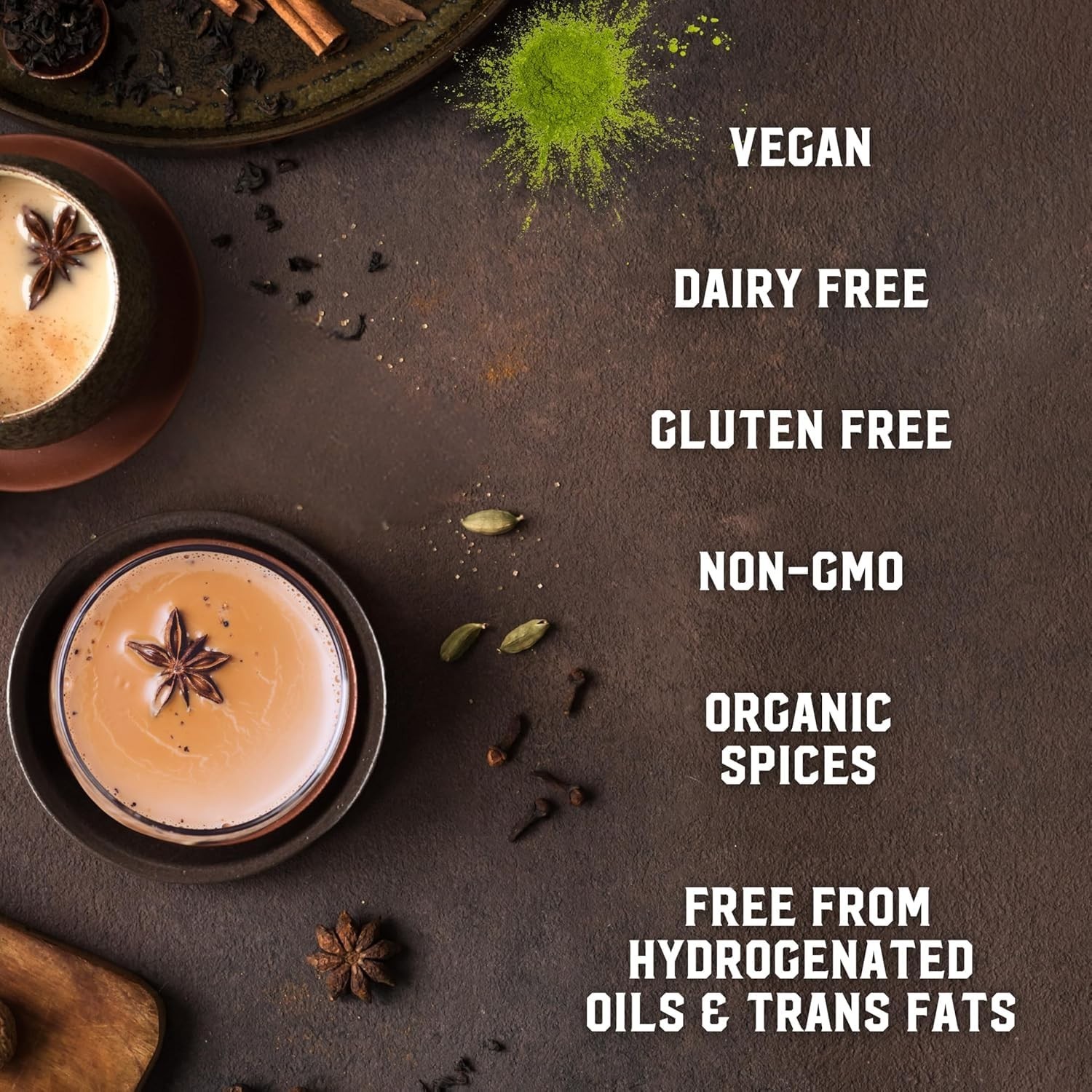 Orca Spice Reduced Calorie Chai Tea Latte Mix, 11.9 Oz, Black Tea, Organic Sp…