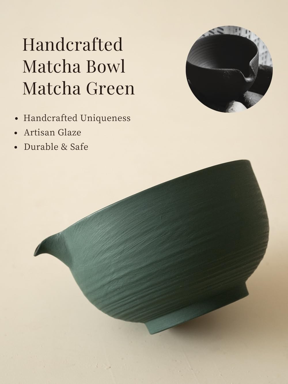 Japanese Matcha Whisk Set 6-Pcs with 500ml Bowl, Bamboo Whisk & Sifter – Matcha
