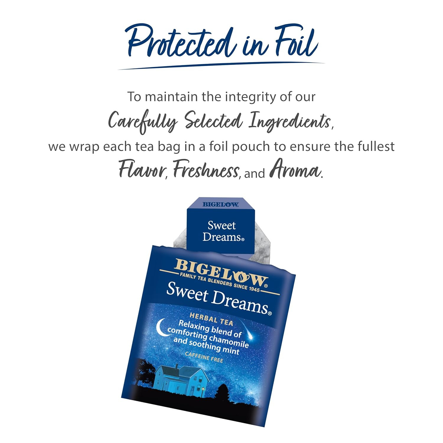 Sweet Dreams Herbal Tea, Caffeine Free Tea with Chamomile and Mint Herbs, 20 …