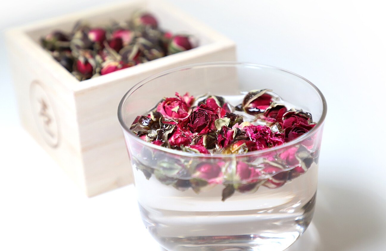 Yunnan Phnom Penh Rose Flower Tea Fragrant Whole Rose Buds 雲南金邊玫瑰 100% Natural