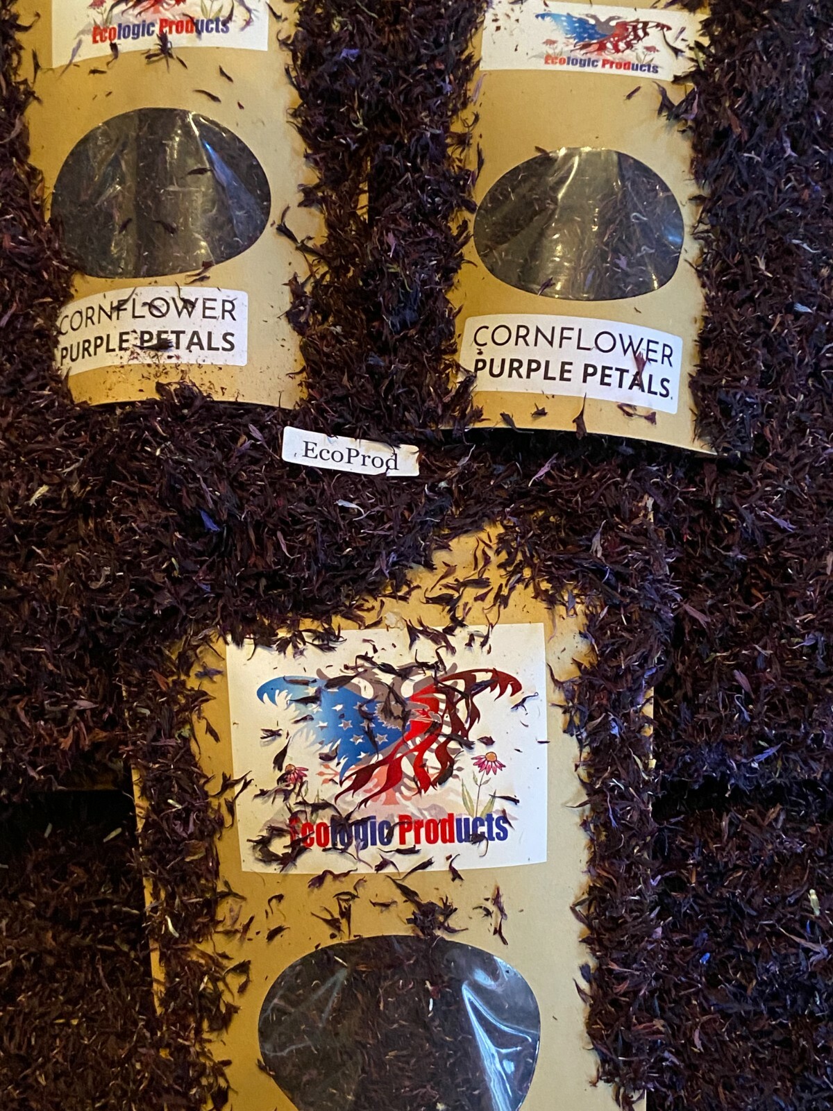 Cornflower Petals, White, Red, Purple, Blue European Natural 1-16 oz. Free Ship.