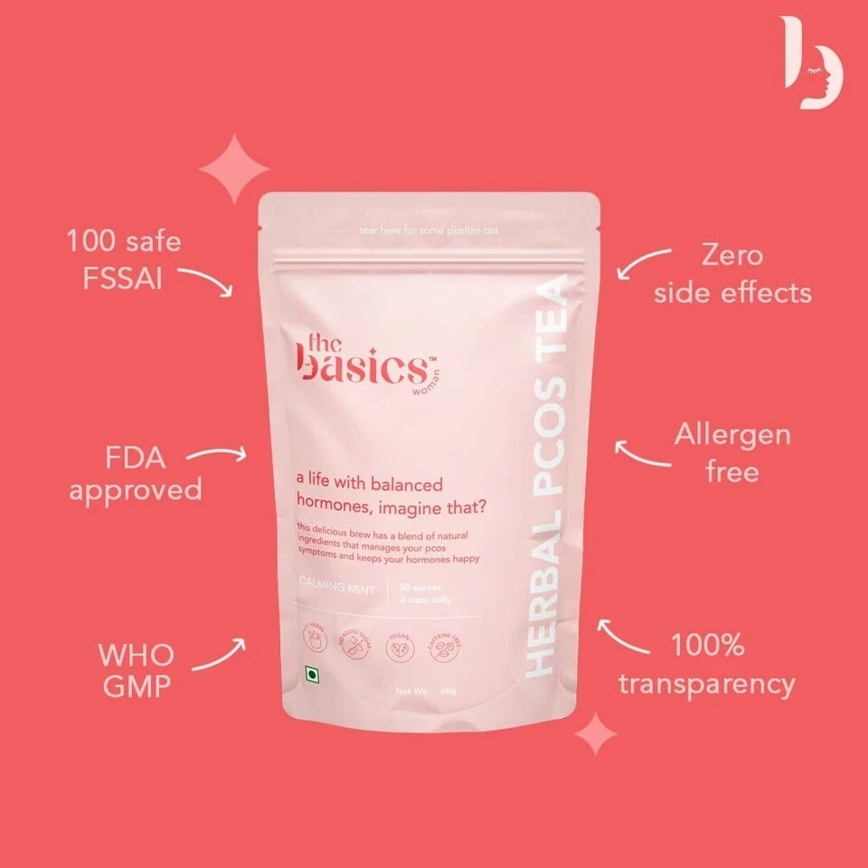 The Basics PCOS Tea 60g Free Shipping World Wide