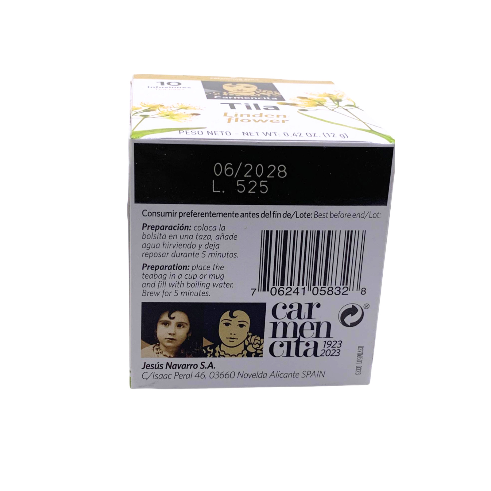 Carmencita Tila. Linden Flower Herbal Tea – Pack of 6 (0.42 oz)