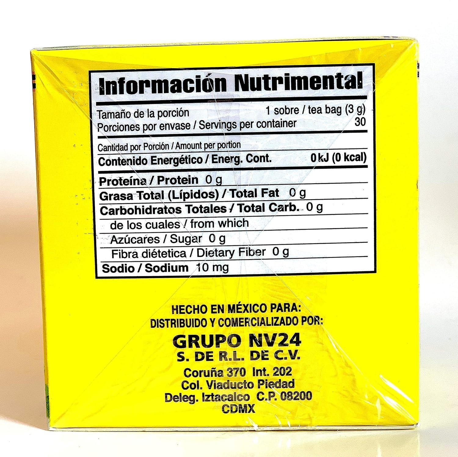 30 Count Chupa Panza Tea – Natural Ginger Flaxseed Detox for Weight Management