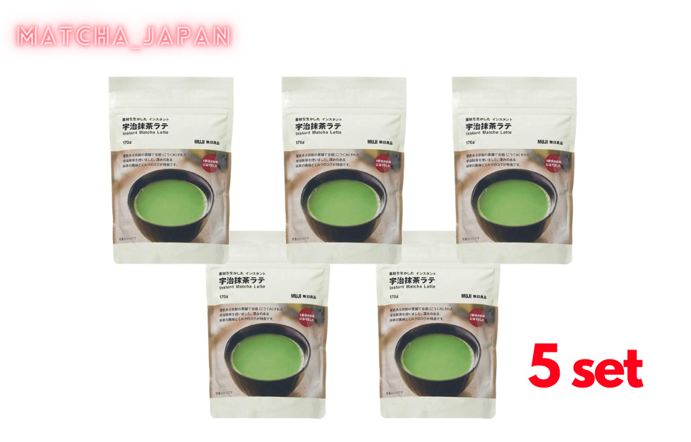 from Japan Muji Instant Matcha Latte Powder/170g set of 5
