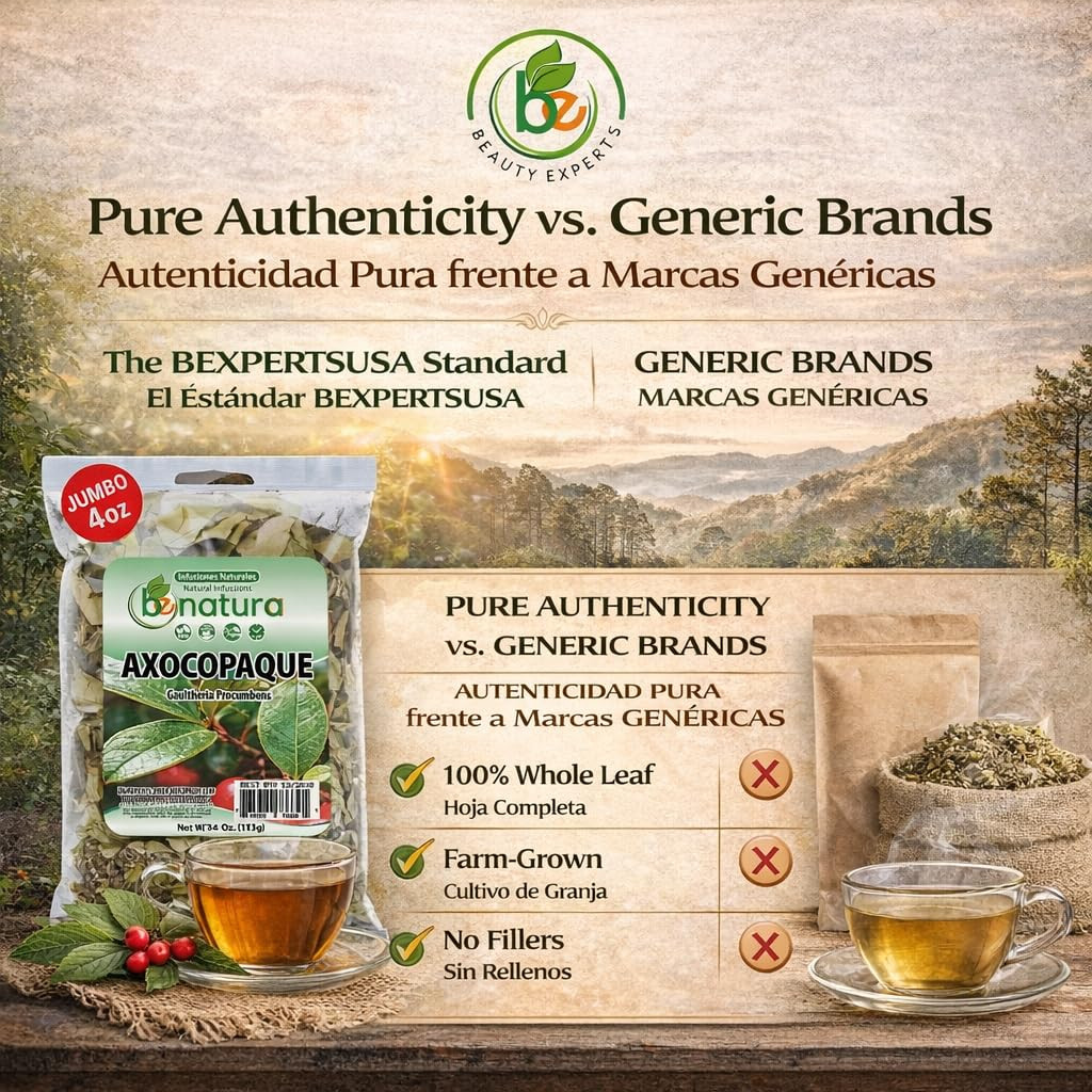 Axocopaque Herbal Tea (4 Oz) – 100% Natural Gaultheria Mexican Leaves – Authenti