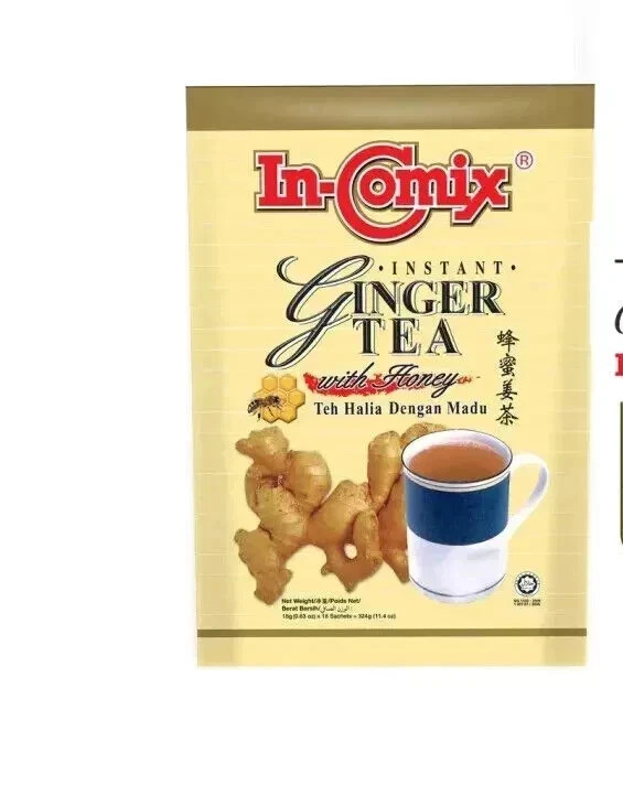 IN-COMIX INSTANT GINGER TEA WITH HONEY 18’s x 15g
