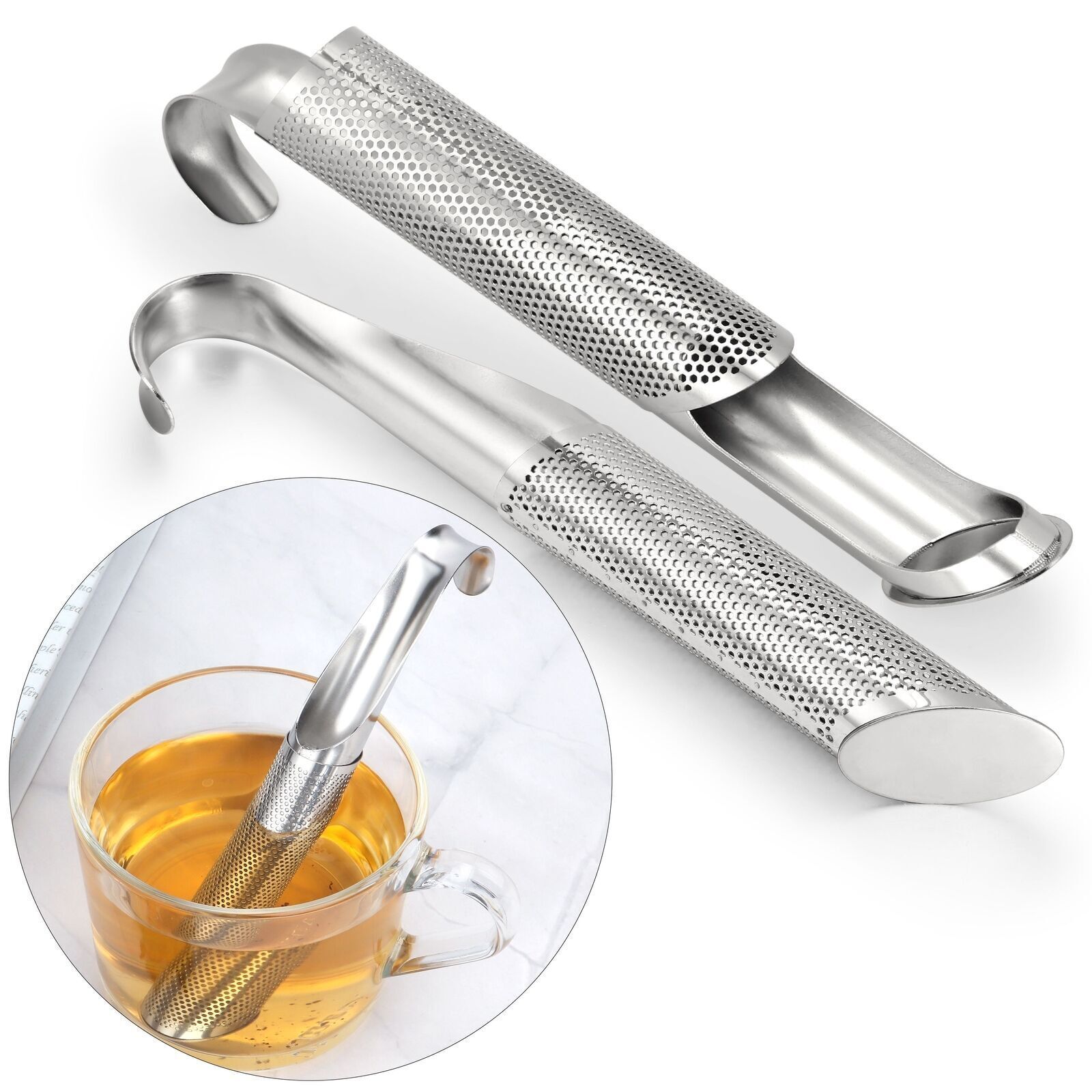 Stainless Steel Tea Strainer TeaBall Infuser Tea Spoon Filter Loose Tea Diffuser