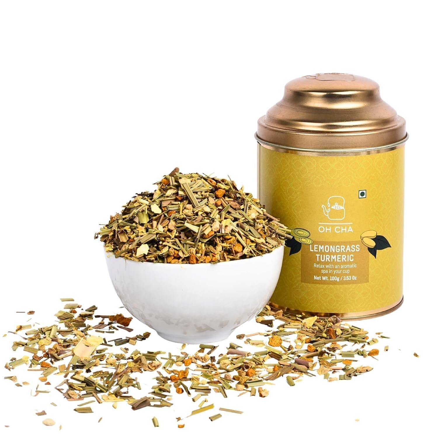 OH CHA Chai Whole Leaf Tea 100gm Different Flavor Tin Packing