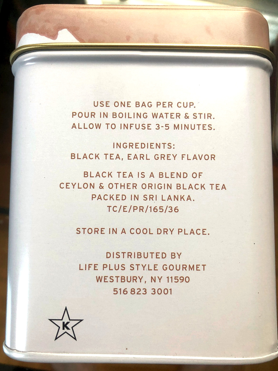2 x Tea Now Zero Carbon Earl Grey Black Tea, 50 tea bags in ea Tin Box 11/2027