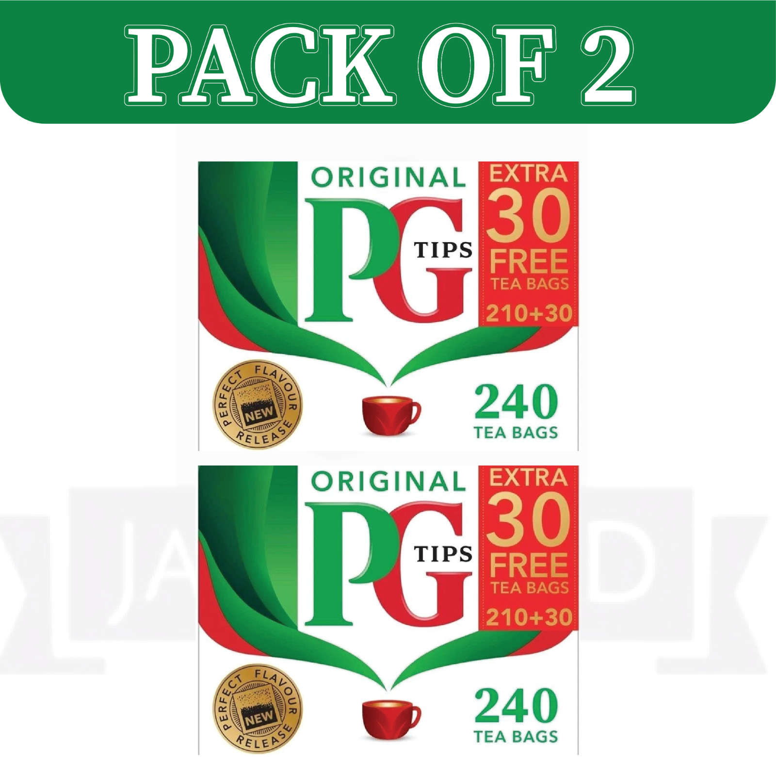 PG Tips 240 Tea Bags Pack of 2 Classic British Black Tea Pack – WITHOUT BOX