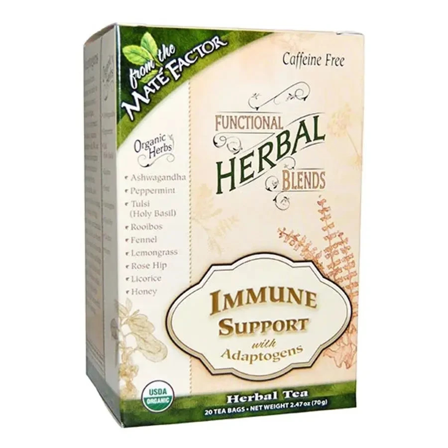 Mate Factor Organic Immune Support With Adaptogens – Herbal Tea 20 Bags